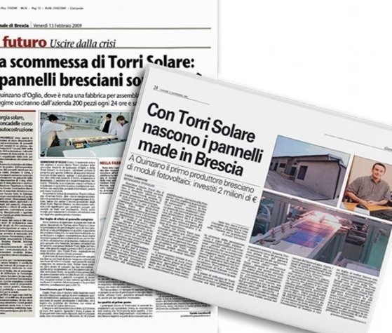 The first photovoltaic panel factory in Italy.