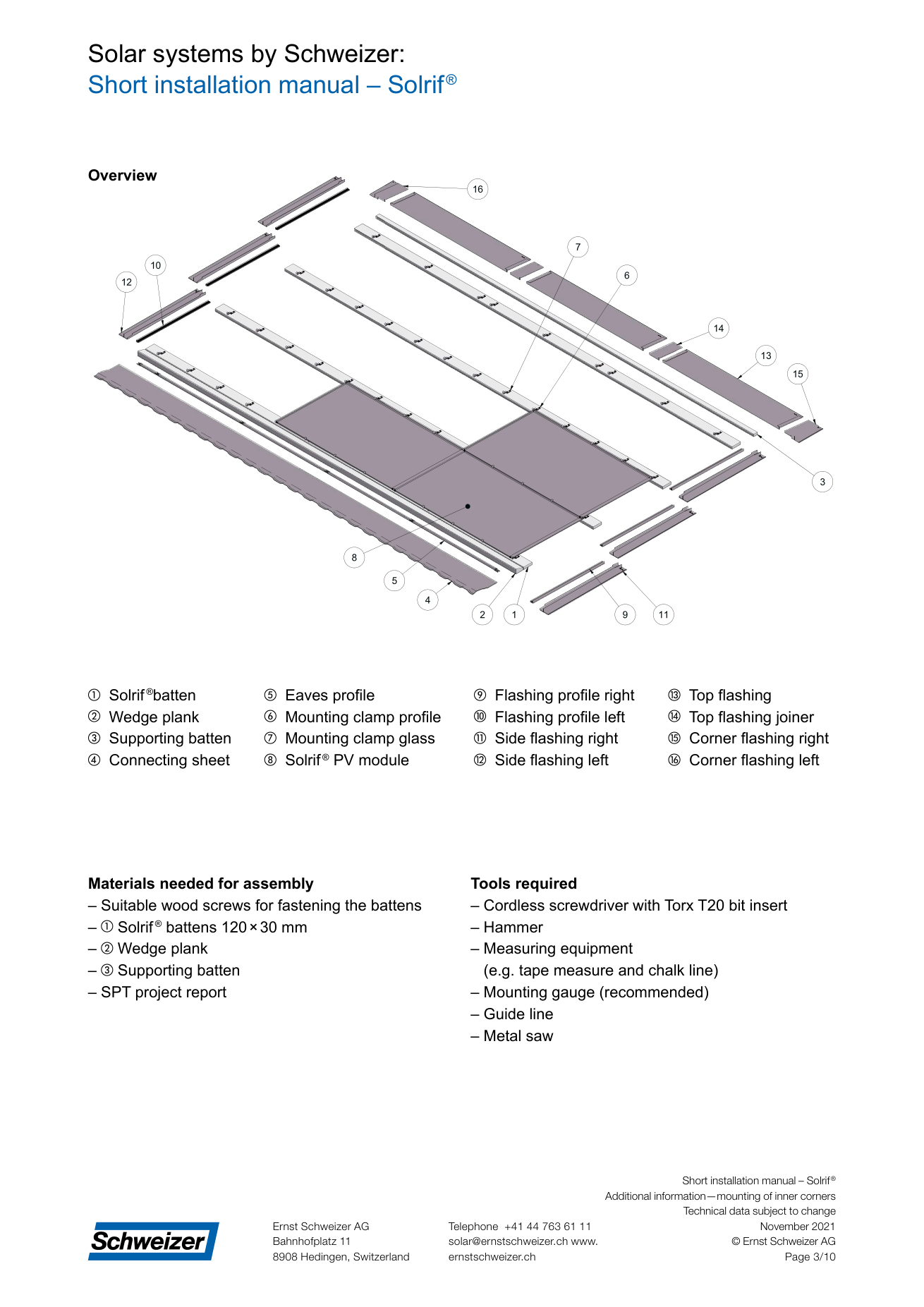 Schema di integrazione Solrif® nella copertura