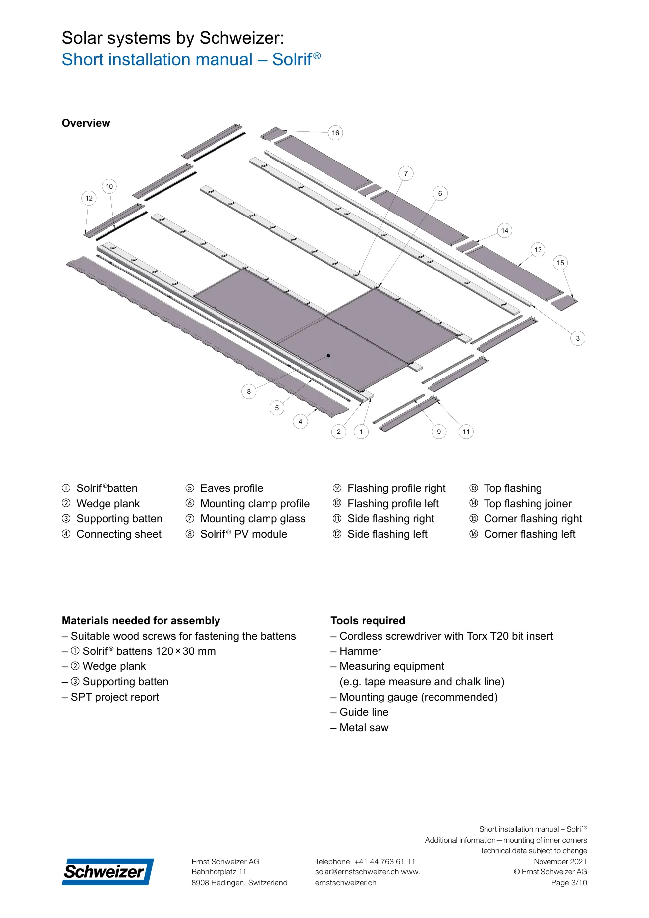 Schema di integrazione Solrif® nella copertura